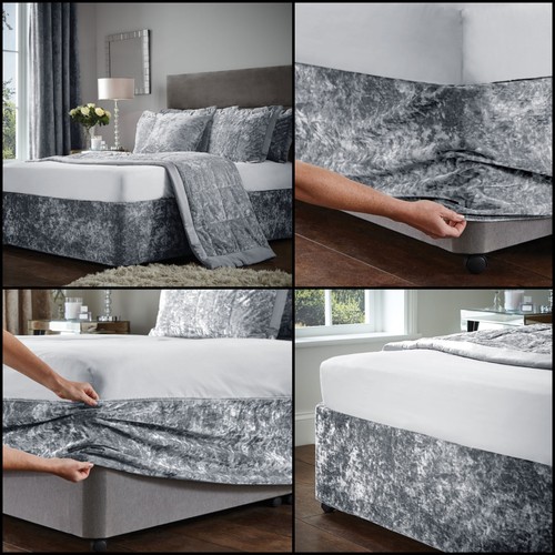Crushed velvet divan - crushed, base