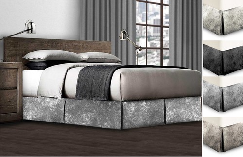 Crushed velvet bed - crushed,