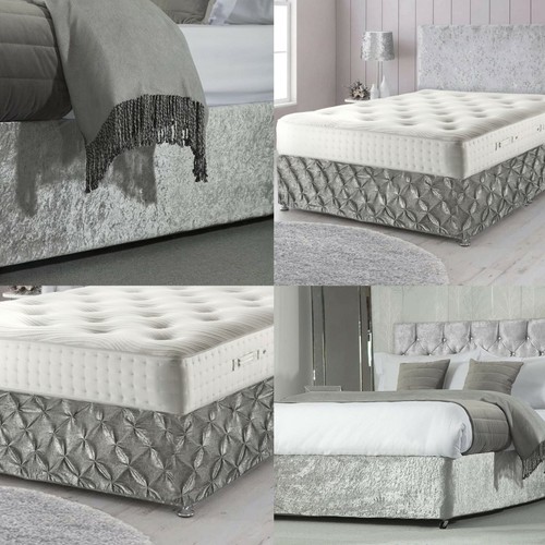 Crushed velvet bed base wrap - crushed,