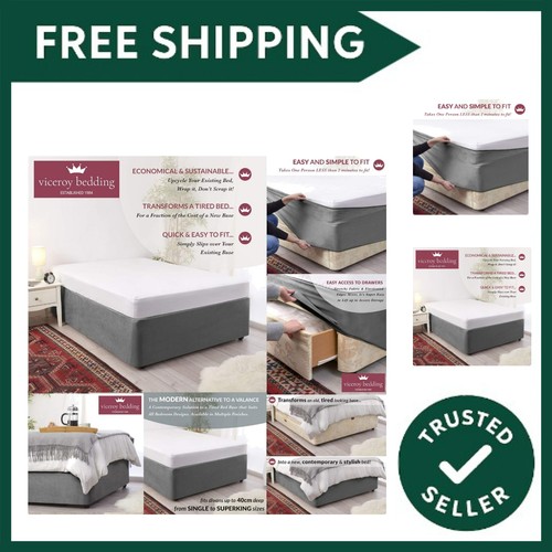 Bed wrap faux suede divan - bed,