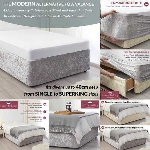Crushed velvet bed - velvet,