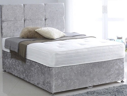 Elasticated crushed velvet - velvet, bed